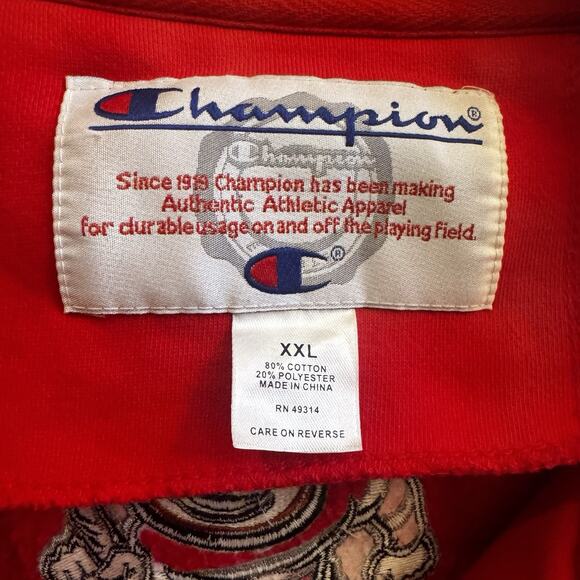 Champion Ohio State Buckeyes Jacket Mens XXL Full Zip Embroidered Brutus Vintage - Picture 11 of 13